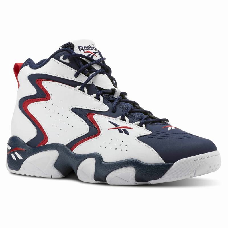 Ghete Baschet Reebok Mobius Og Mu Barbati Albi/Bleumarin/Rosii Romania CN7956HQ